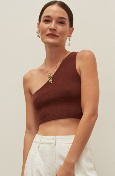 Ivy One-Shoulder Crop Top