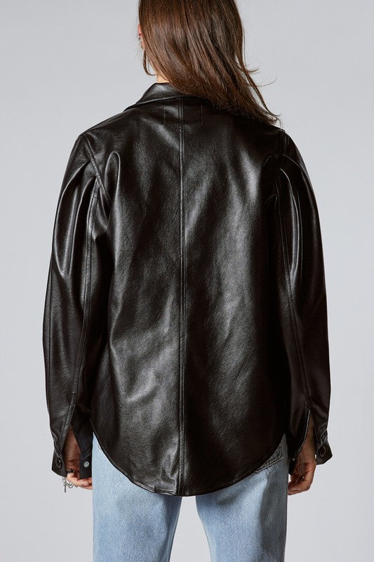 Federico Faux Leather Jacket