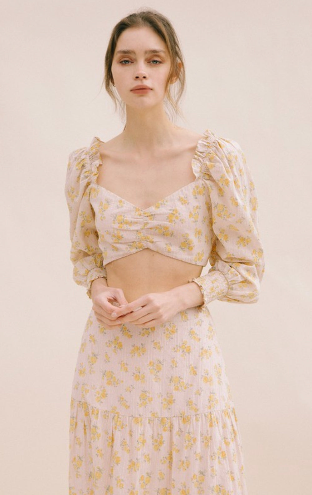 Suzy Swiss Dot Crop Top