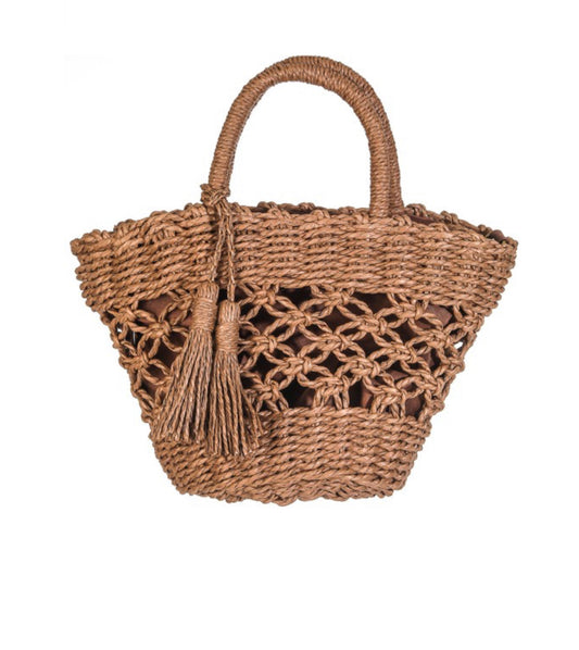 Braided Small Beach Tote