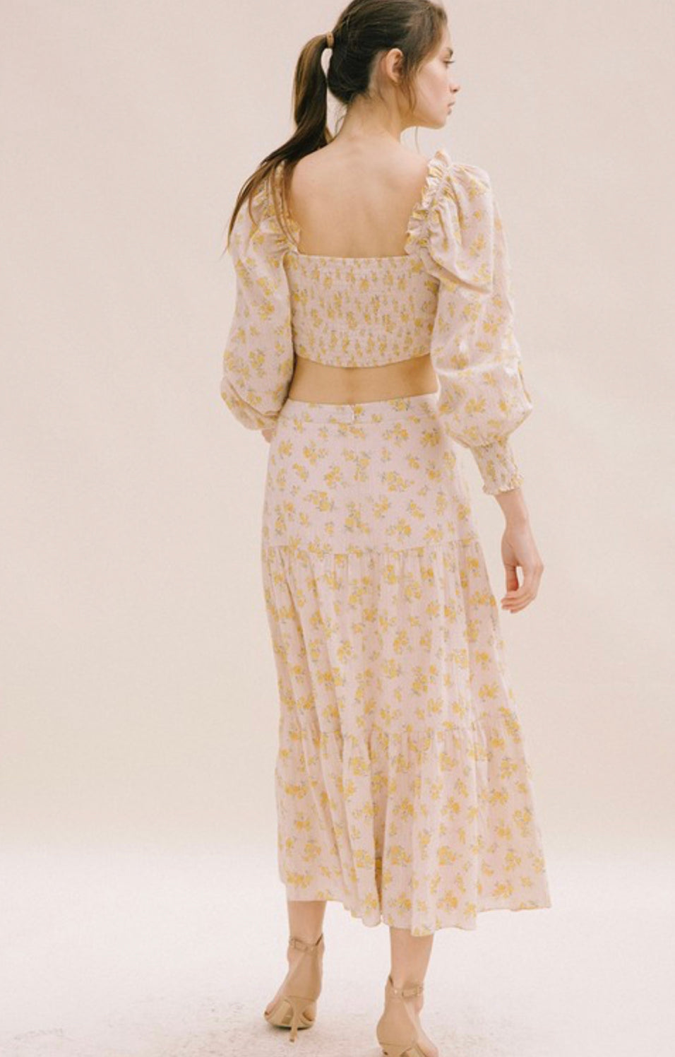 Suzy Swiss Dot Crop Top