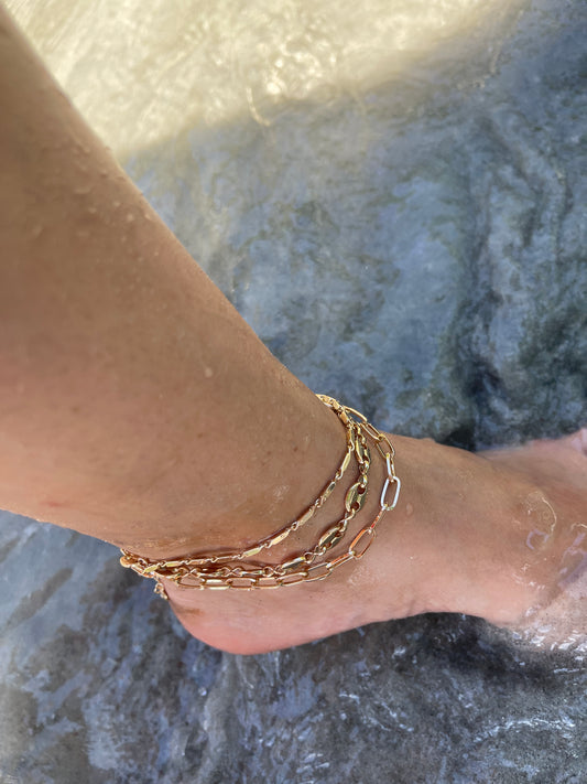Three layered Anklet
