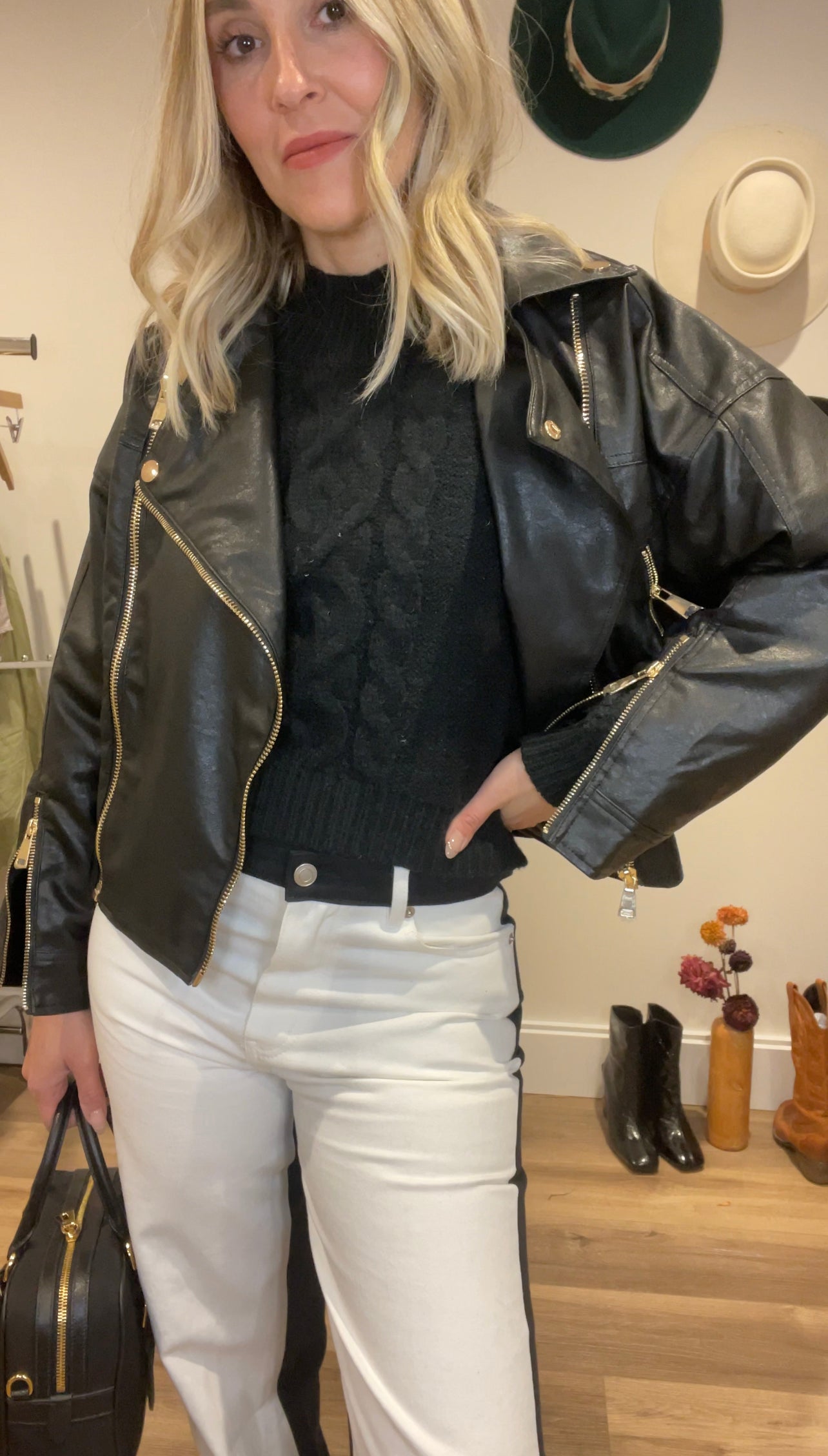 Billy Black and White Denim