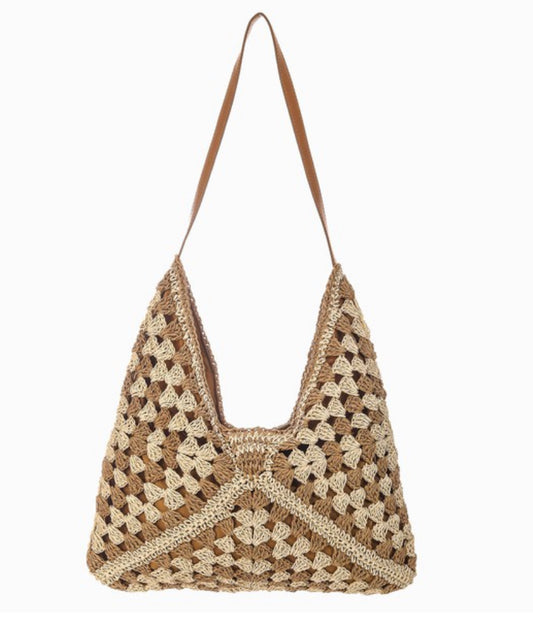Tan Boho Braided Bag