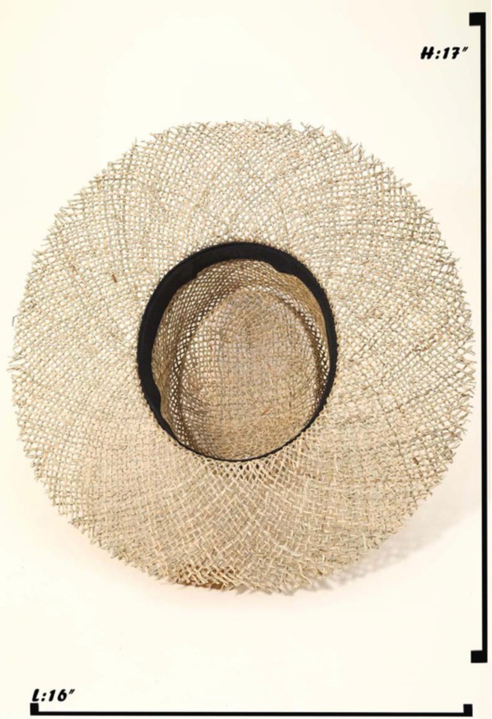 Straw Weave Boater Hat