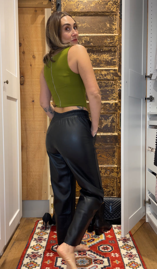 Leta Vegan Leather Trouser