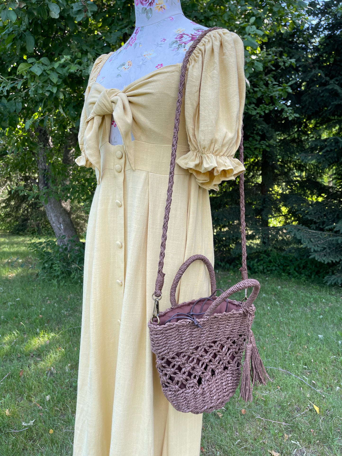 Braided Small Beach Tote