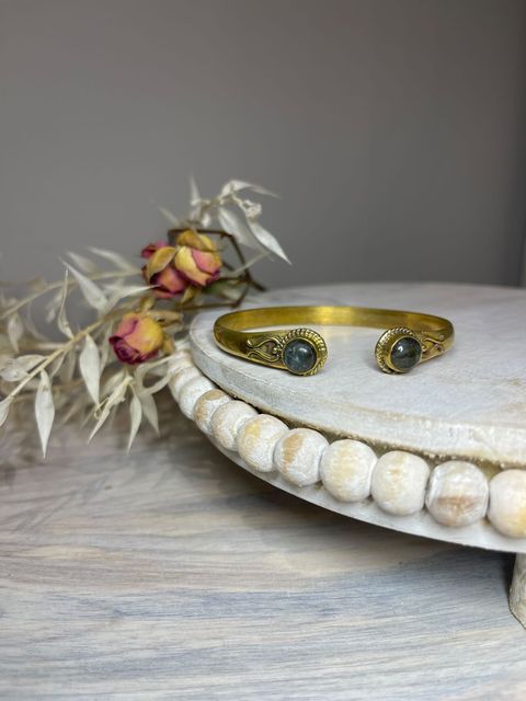 Brass Thick Bracelet