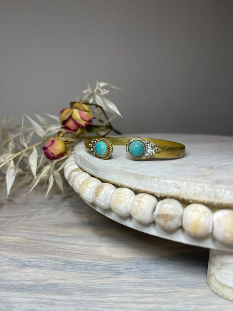 Brass Thick Bracelet